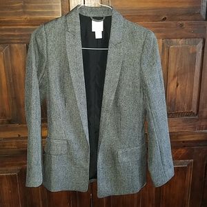 H&M gray herringbone blazer